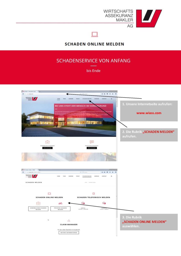 Anleitung - SCHADEN ONLINE MELDEN_Seite_1